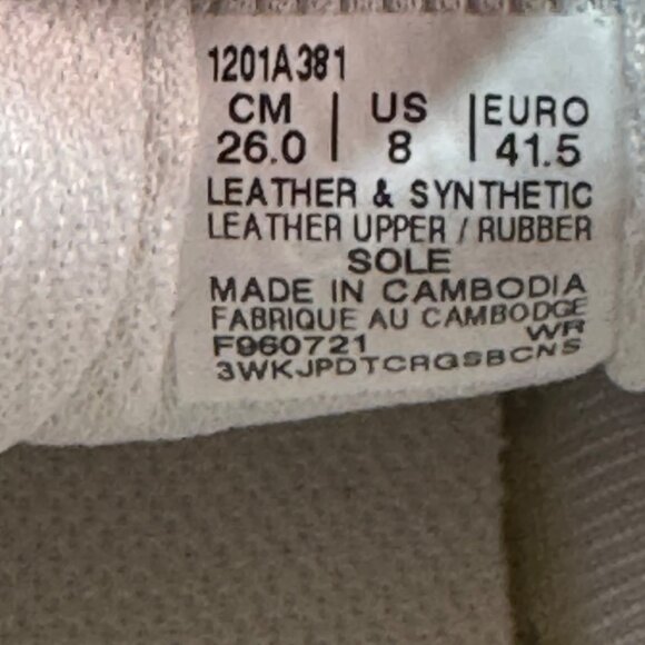 ASICS Men's Size 8 JAPAN S Sportstyle Shoes 1201A381 White/Smokey Grey/Beige - Picture 12 of 16